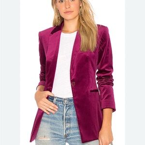 THEORY
Velvet Power Jacket In Electric Pink with pants size10